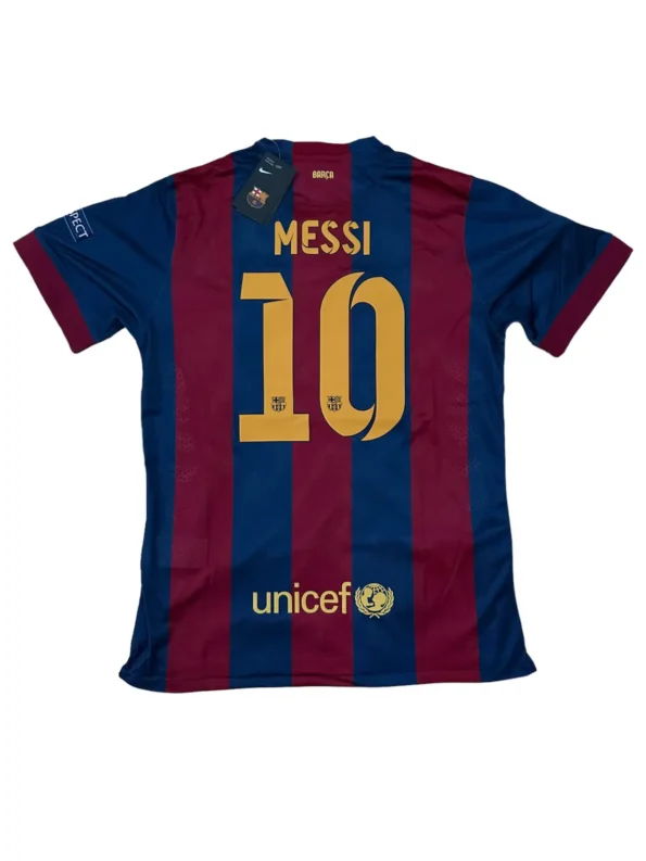 Lionel Messi Barcelona Jersey 2014 15 Back side